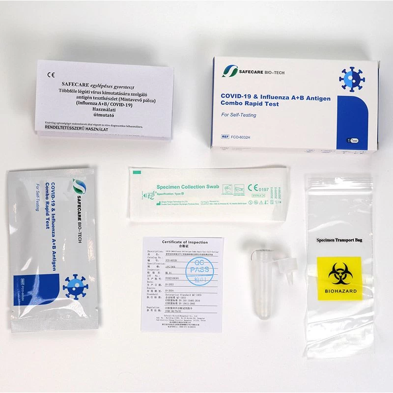 COVID-19 és Influenza A+B Antigén Kombinált Teszt