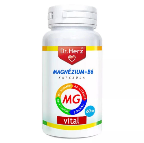 Dr. Herz Magnézium + B6 kapszula (60 db)